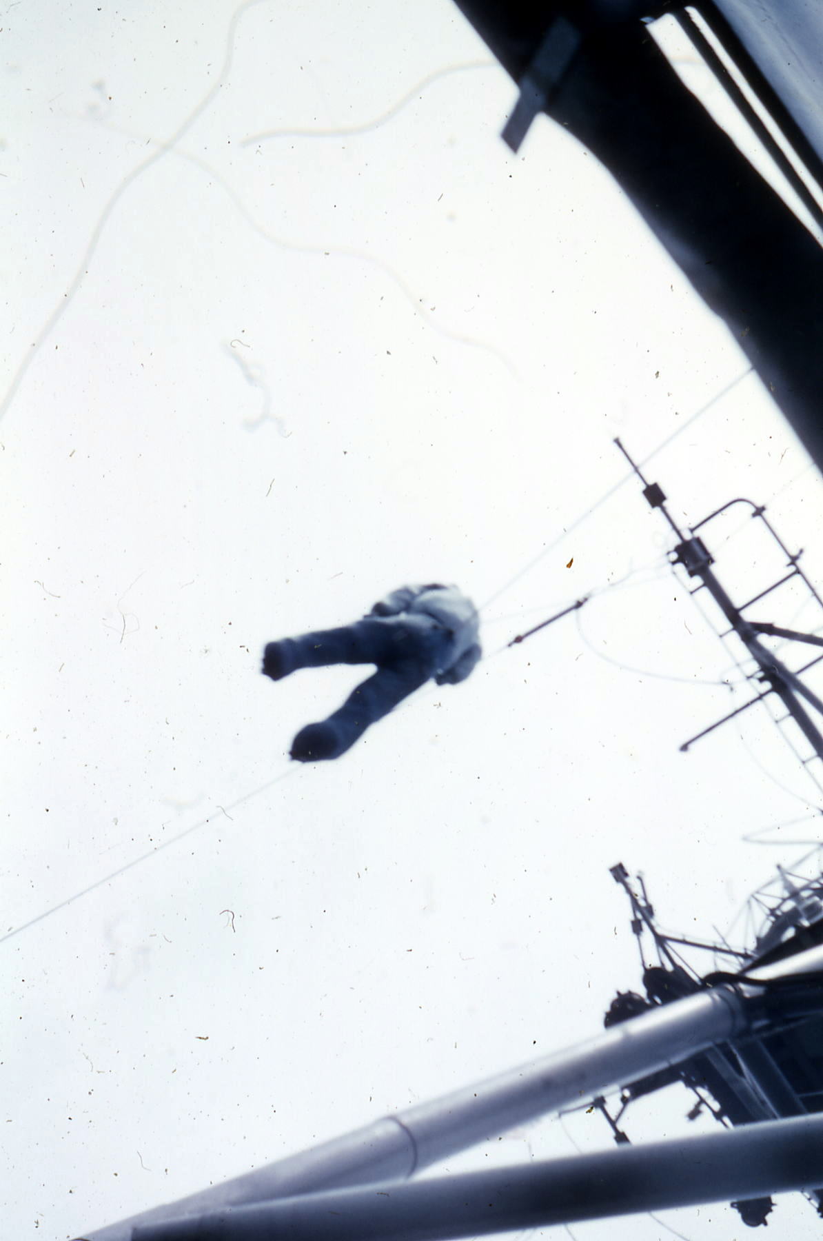 Hoisting the dummy